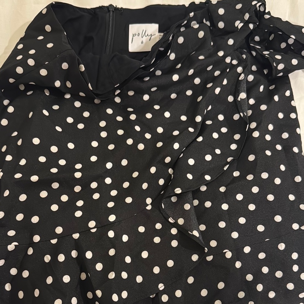 Princess Polly Black and White Polka Dot Mini Skirt